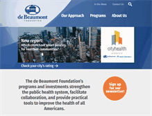 Tablet Screenshot of debeaumont.org